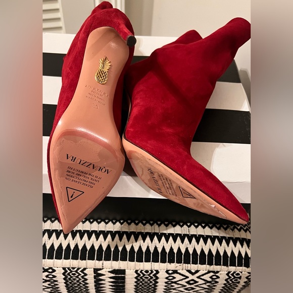 🔥(NWT) Aquazurra Red Boots (39) - Picture 5 of 6